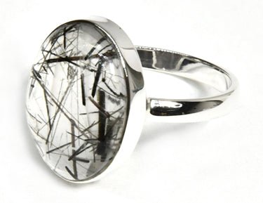 #Tourmalated Quartz ring# - ## at Solace GemWorks