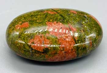 #Unakite palm stone# - ## at Solace GemWorks