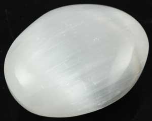 #White Selenite Oval 2"# - ## at Solace GemWorks