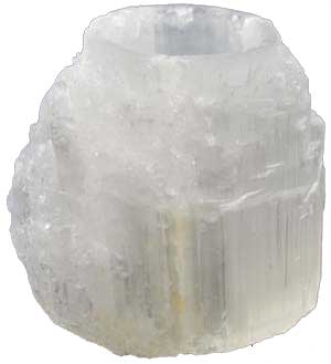 #White Tower Selenite tealight candle holder# - ## at Solace GemWorks