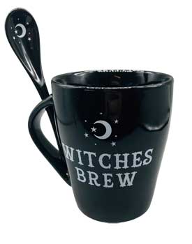 #Witches Brew mug & Spoon set (4")# - ## at Solace GemWorks