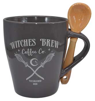 #Witches Brew mug & Spoon set (4")# - ## at Solace GemWorks