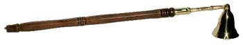 #Wooden Handled Brass Snuffer# - ## at Solace GemWorks