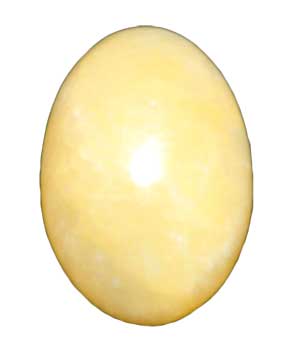 #Yellow Calcite Egg 2"# - ## at Solace GemWorks