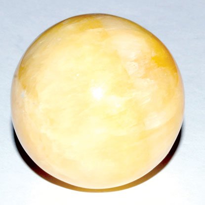 #Yellow Calcite Sphere 40mm# - ## at Solace GemWorks