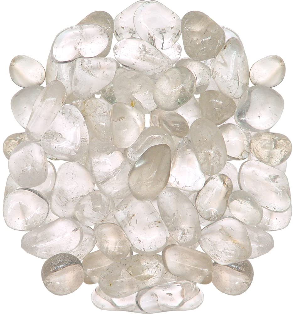 Clear Quartz Tumbled Stones - Bulk Wholesale choose: 1lb, 3lbs or 5lbs