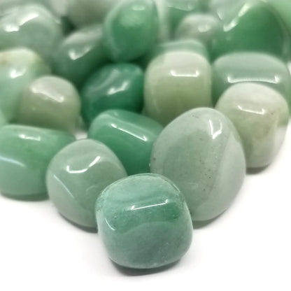 Green Aventurine Tumbled Stones - Bulk Wholesale choose: 1lb, 3lbs or 5lbs