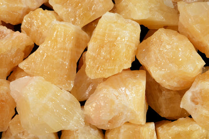 Orange Calcite Rough Crystals - Bulk Wholesale choose: 1lb, 3lbs or 5lbs