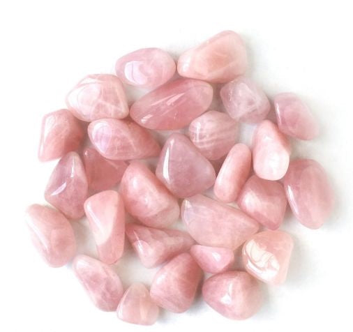 Rose Quartz Tumbled Stones - Bulk Wholesale choose: 1lb, 3lbs or 5lbs